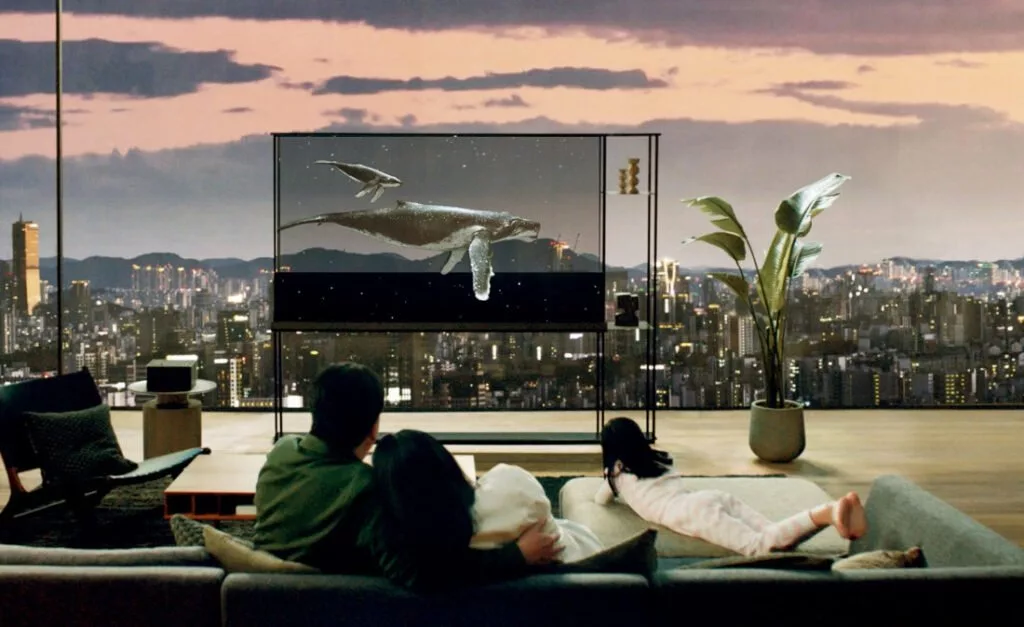 تلویزیون شفاف OLED الجی؛ شاهکار تکنولوژی با قیمت 60 هزار دلار